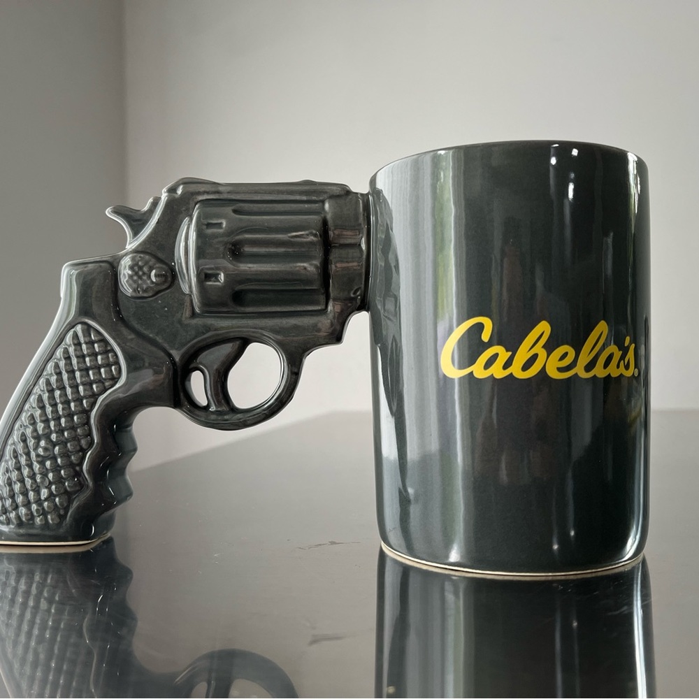 Cabela’s Grey Revolver Mug